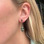 Art Deco Nephrite Earrings-Charlotte Sayers Antique Jewellery
