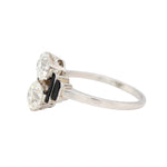 Art Deco Old Cut Diamond Ring-Charlotte Sayers Antique Jewellery
