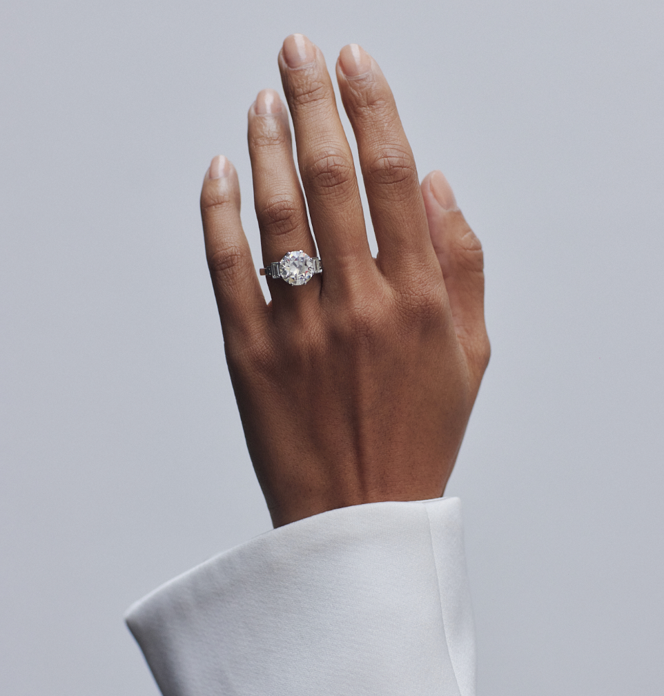 Art Deco Old European Cut Diamond Ring Charlotte Sayers Antique