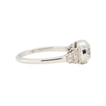 Art Deco Old European Cut Diamond Ring-Charlotte Sayers Antique Jewellery