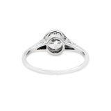 Art Deco Old European Cut Diamond Ring-Charlotte Sayers Antique Jewellery