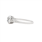 Art Deco Old European Cut Diamond Ring-Charlotte Sayers Antique Jewellery