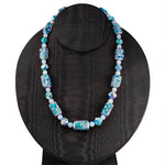 Art Deco Opal Mosaic Bead Necklace-Charlotte Sayers Antique Jewellery