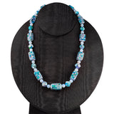 Art Deco Opal Mosaic Bead Necklace-Charlotte Sayers Antique Jewellery