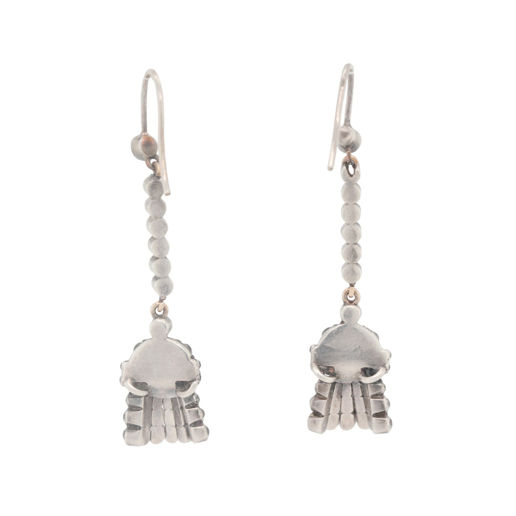 Art Deco Paste Earrings-Charlotte Sayers Antique Jewellery