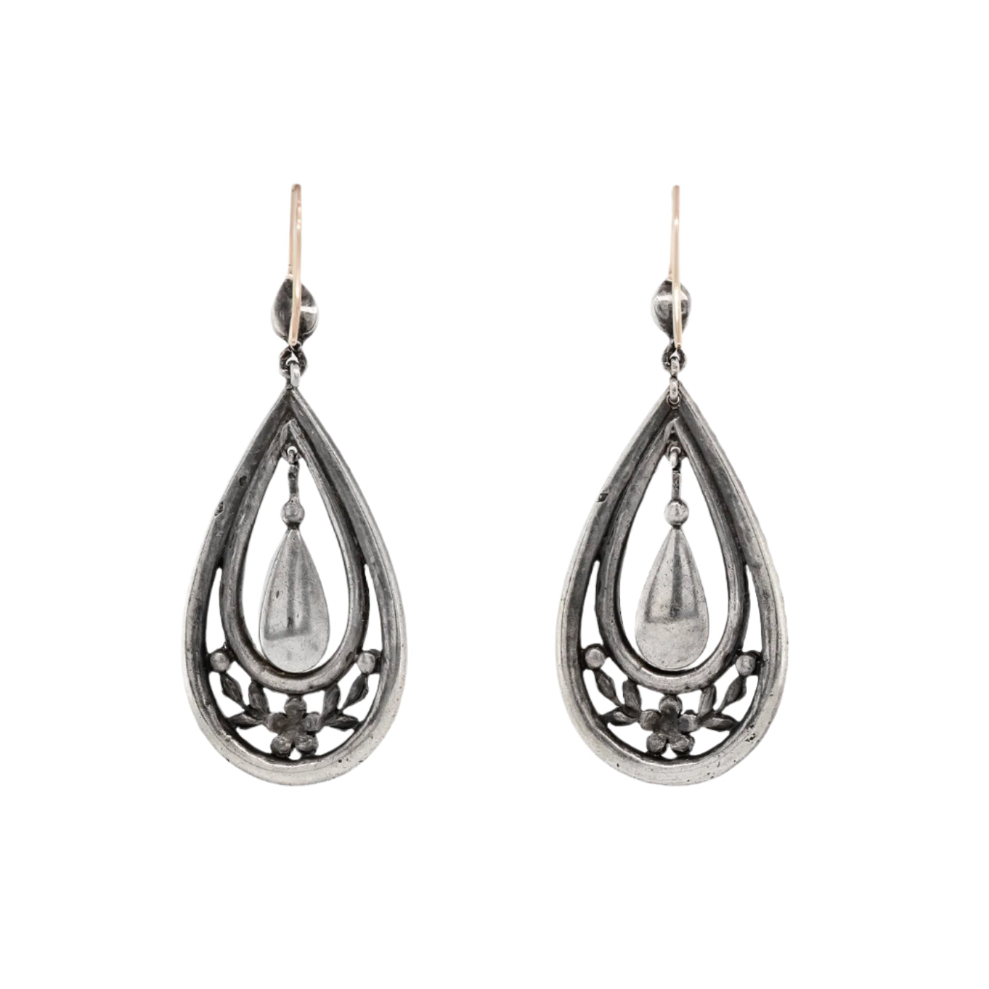 Art Deco Paste Earrings-Charlotte Sayers Antique Jewellery