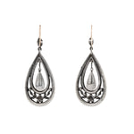 Art Deco Paste Earrings-Charlotte Sayers Antique Jewellery