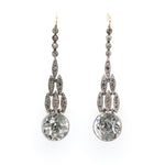 Art Deco Paste Earrings-Charlotte Sayers Antique Jewellery