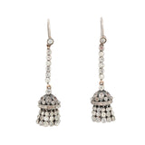 Art Deco Paste Earrings-Charlotte Sayers Antique Jewellery