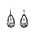 Art Deco Paste Earrings-Charlotte Sayers Antique Jewellery