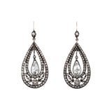 Art Deco Paste Earrings-Charlotte Sayers Antique Jewellery