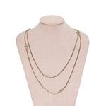 Art Deco Platinum Gold Pearl Chain-Charlotte Sayers Antique Jewellery