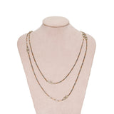 Art Deco Platinum Gold Pearl Chain-Charlotte Sayers Antique Jewellery