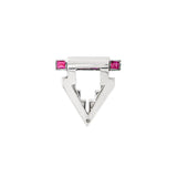 Art Deco Ruby and Diamond Clip-Charlotte Sayers Antique Jewellery