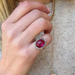 Art Deco Ruby and Diamond Ring-Charlotte Sayers Antique Jewellery