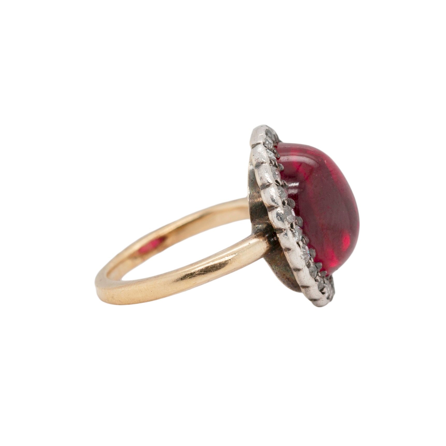 Art Deco Ruby and Diamond Ring-Charlotte Sayers Antique Jewellery