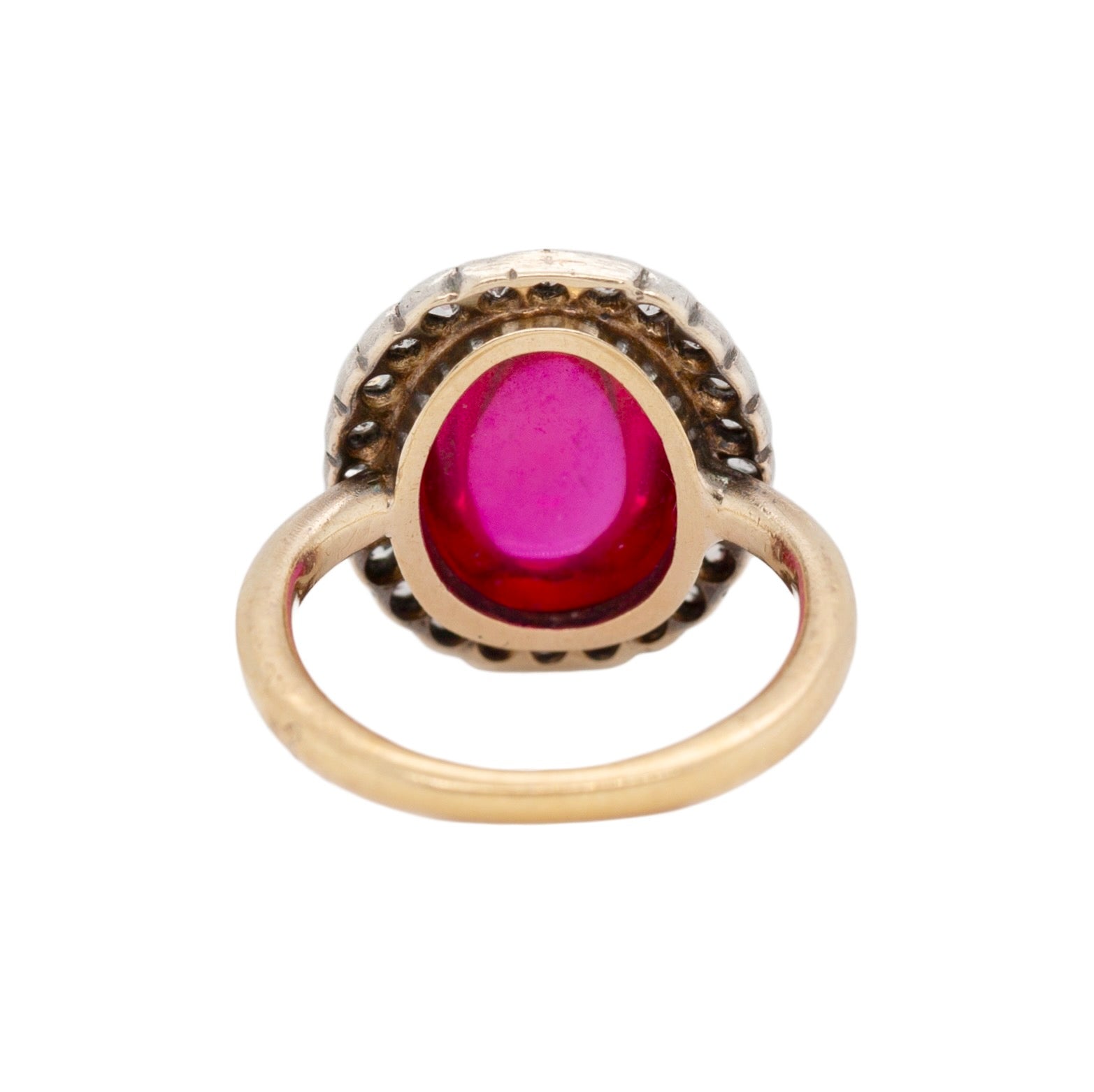 Art Deco Ruby and Diamond Ring-Charlotte Sayers Antique Jewellery