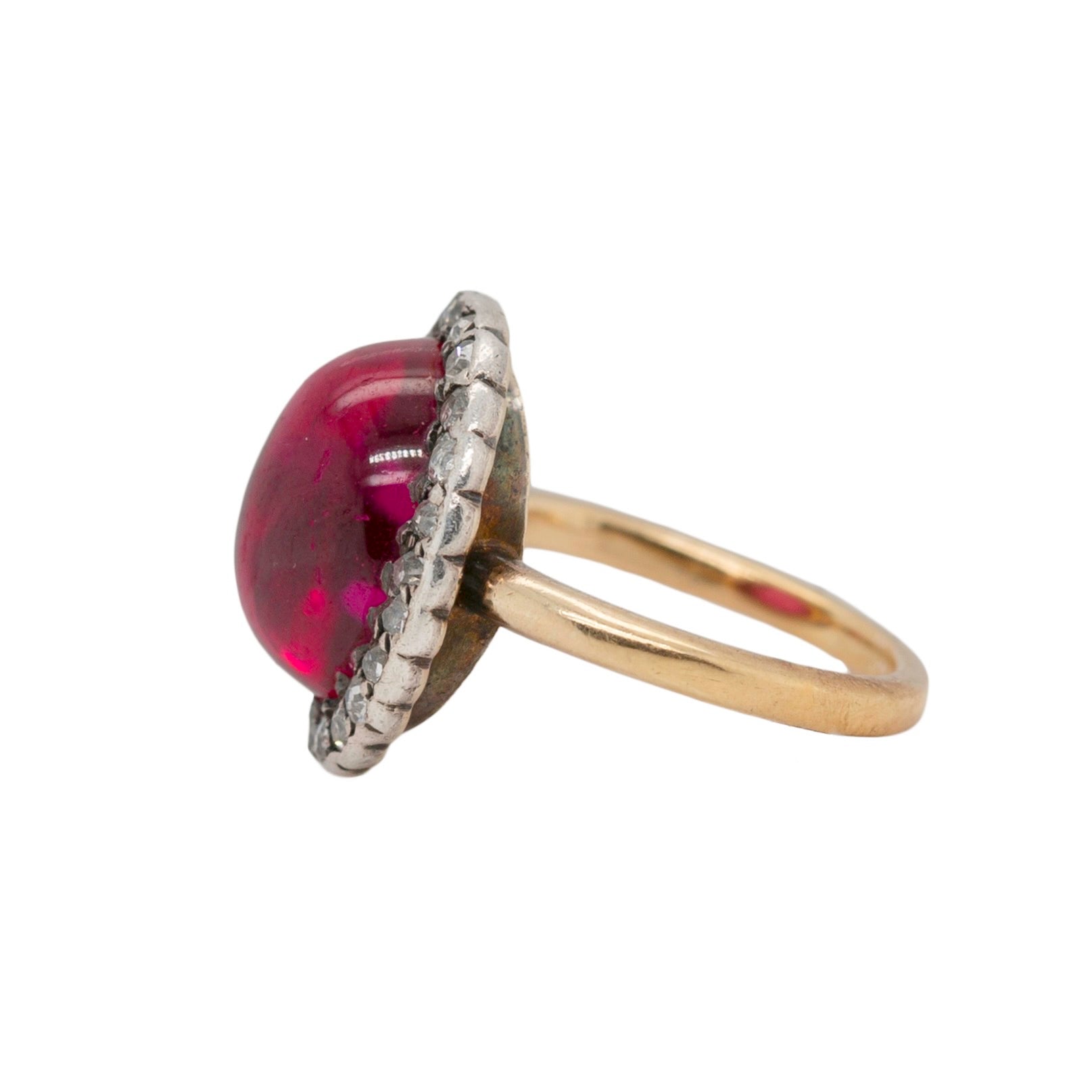 Art Deco Ruby and Diamond Ring-Charlotte Sayers Antique Jewellery