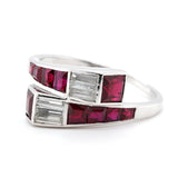 Art Deco Ruby and Diamond Ring-Charlotte Sayers Antique Jewellery