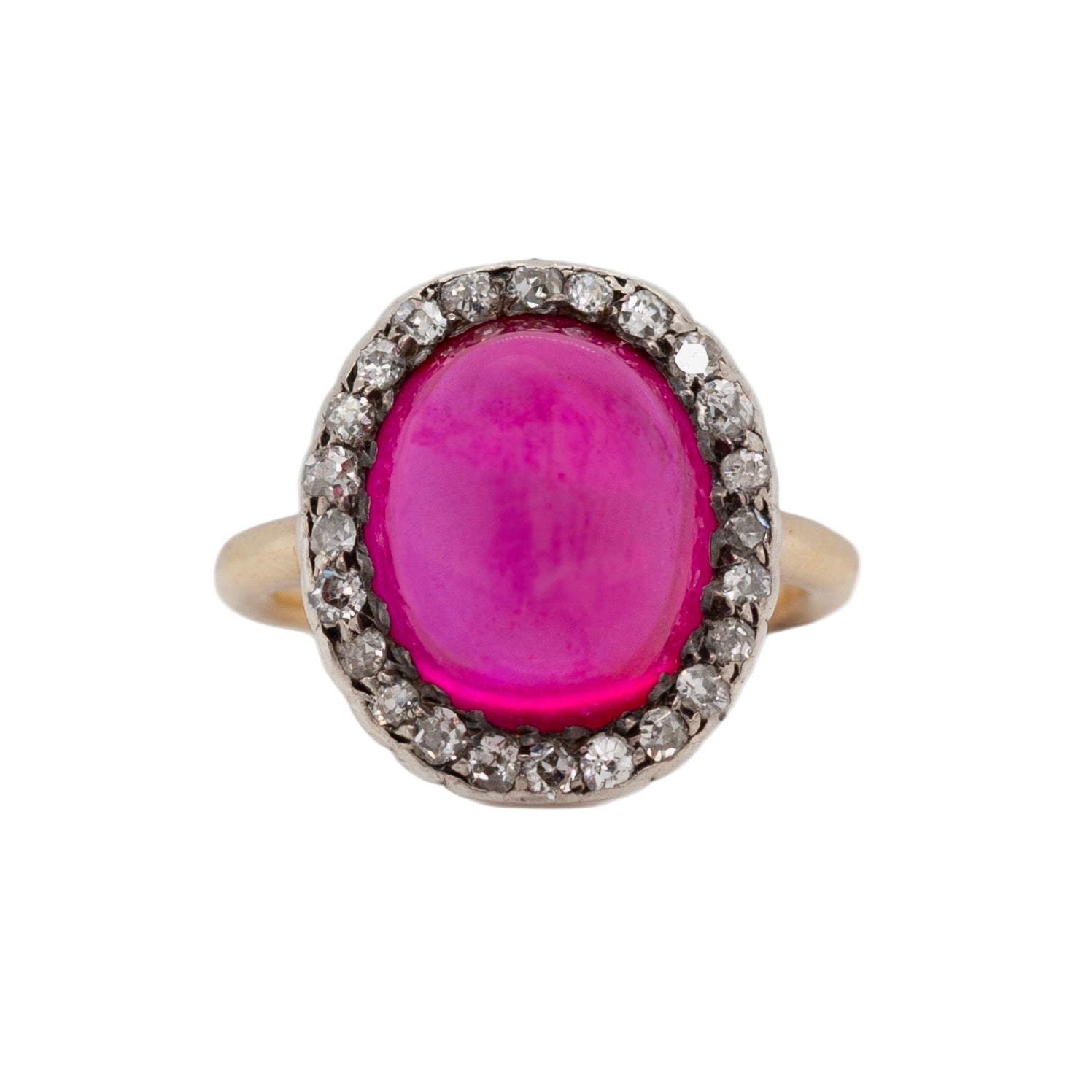 Art Deco Ruby and Diamond Ring-Charlotte Sayers Antique Jewellery