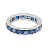 Art Deco Sapphire Eternity Ring-Charlotte Sayers Antique Jewellery