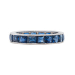 Art Deco Sapphire Eternity Ring-Charlotte Sayers Antique Jewellery