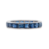 Art Deco Sapphire Eternity Ring-Charlotte Sayers Antique Jewellery