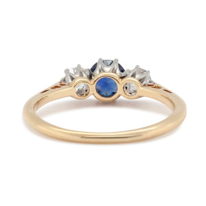 Art Deco Sapphire and Diamond Ring-Charlotte Sayers Antique Jewellery