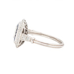 Art Deco Style Sapphire and Diamond Ring-Charlotte Sayers Antique Jewellery