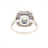 Art Deco Style Sapphire and Diamond Ring-Charlotte Sayers Antique Jewellery