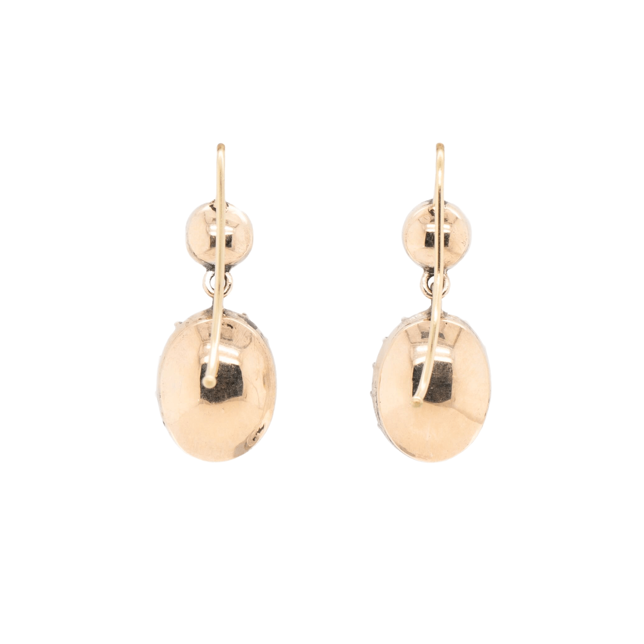 Art Deco Synthetic Spinel Earrings-Charlotte Sayers Antique Jewellery