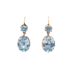 Art Deco Synthetic Spinel Earrings-Charlotte Sayers Antique Jewellery