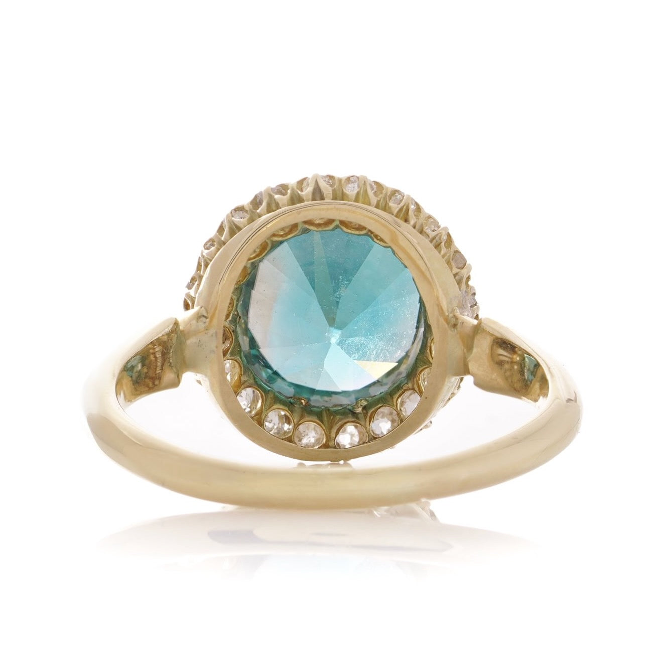 Art Deco Zircon Cluster Ring-Charlotte Sayers Antique Jewellery