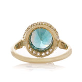 Art Deco Zircon Cluster Ring-Charlotte Sayers Antique Jewellery