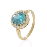 Art Deco Zircon Cluster Ring-Charlotte Sayers Antique Jewellery