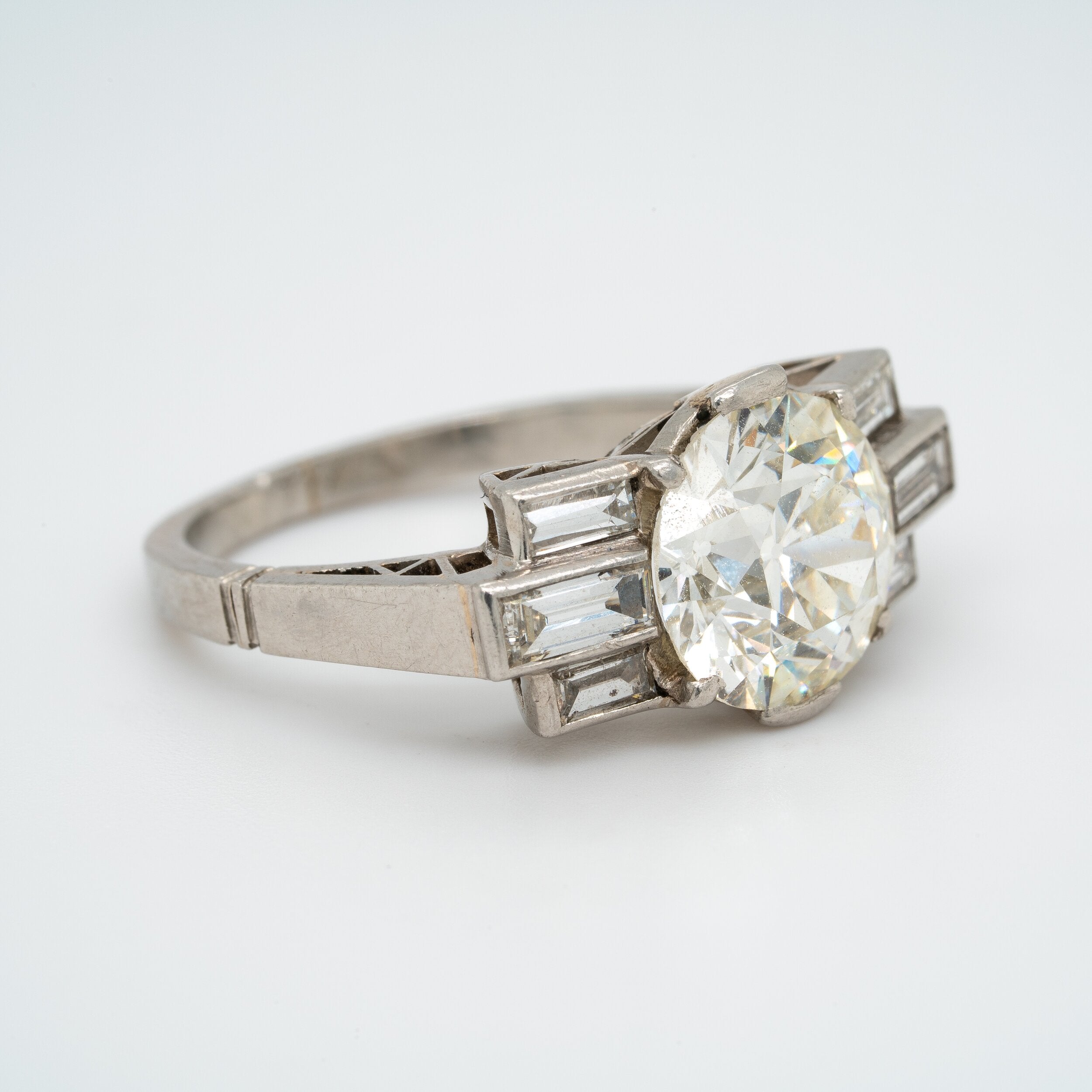 Art Deco diamond ring-Charlotte Sayers Antique Jewellery