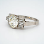 Art Deco diamond ring-Charlotte Sayers Antique Jewellery