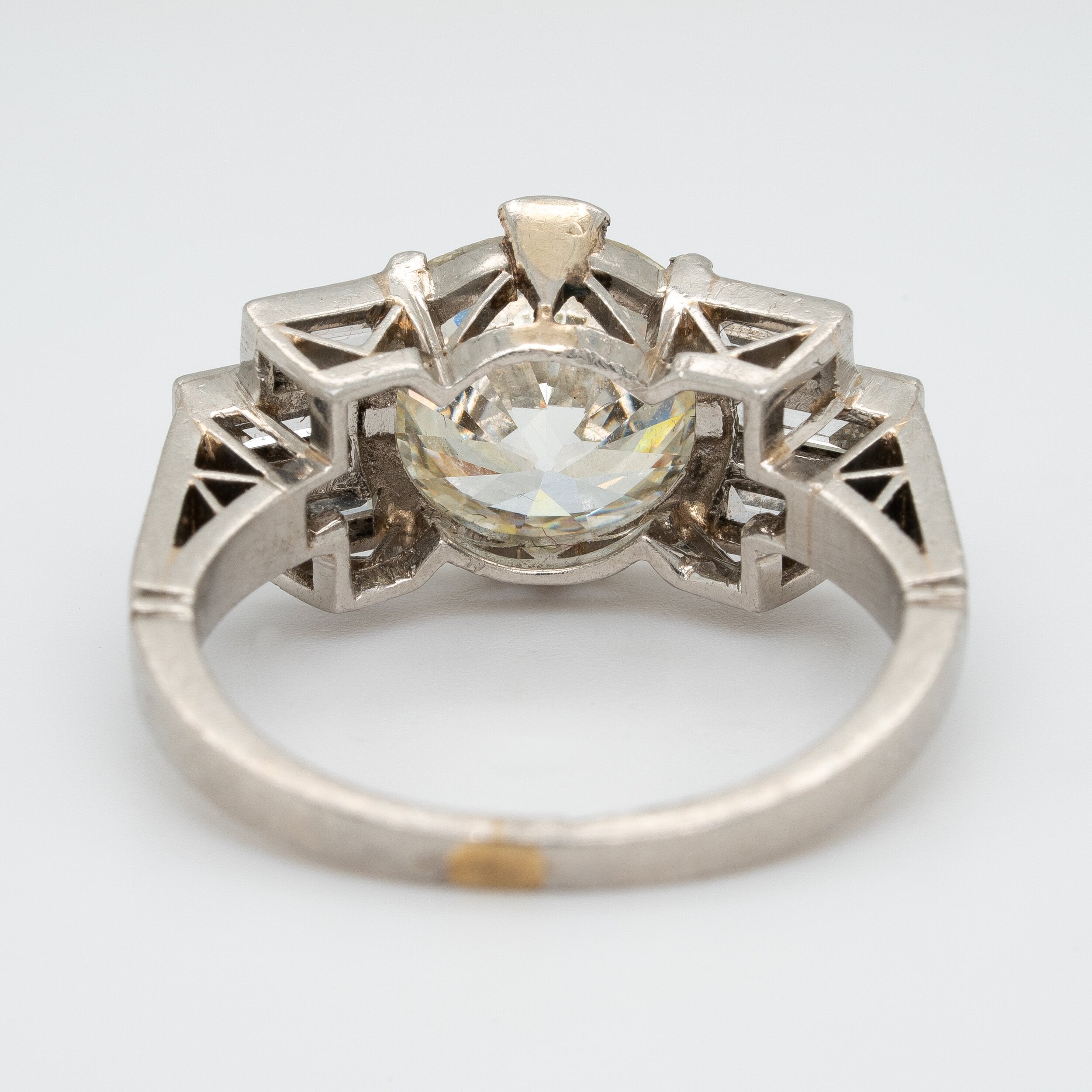 Art Deco diamond ring-Charlotte Sayers Antique Jewellery