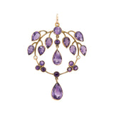 Art Nouveau Amethyst and Peal Pendant-Charlotte Sayers Antique Jewellery
