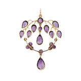 Art Nouveau Amethyst and Pearl Pendant-Charlotte Sayers Antique Jewellery