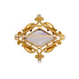 Arts Crafts Amethyst Brooch-Charlotte Sayers Antique Jewellery