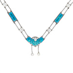 Arts and Crafts Enamel Necklace-Charlotte Sayers Antique Jewellery