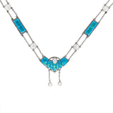 Arts and Crafts Enamel Necklace-Charlotte Sayers Antique Jewellery