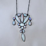 Arts and Crafts Opal Necklace-Charlotte Sayers Antique Jewellery