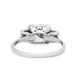 Asscher Cut Diamond Ring-Charlotte Sayers Antique Jewellery