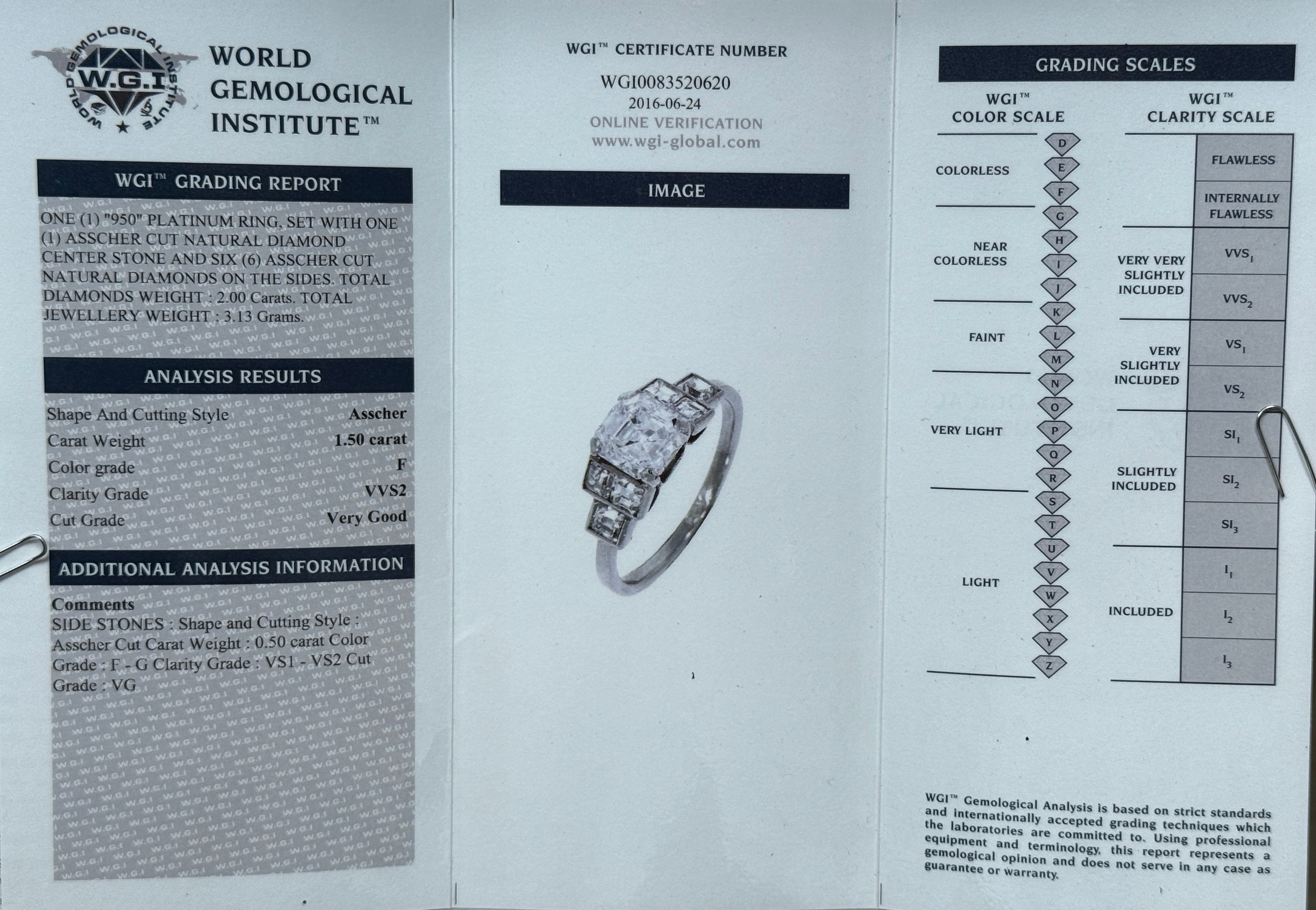 Asscher Cut Diamond Ring-Charlotte Sayers Antique Jewellery