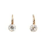 Austro-Hungarian Diamond Earrings-Charlotte Sayers Antique Jewellery