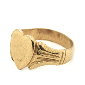 Victorian Gold Heart Ring