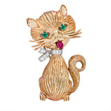 Ben Rosenfeld Cat Brooch-Charlotte Sayers Antique Jewellery