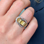 Ben Rosenfeld Diamond Buckle Ring-Charlotte Sayers Antique Jewellery
